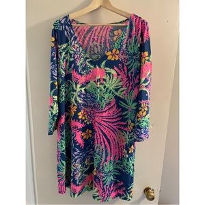Lilly Pulitzer Erin Dress Indigo All A Glow